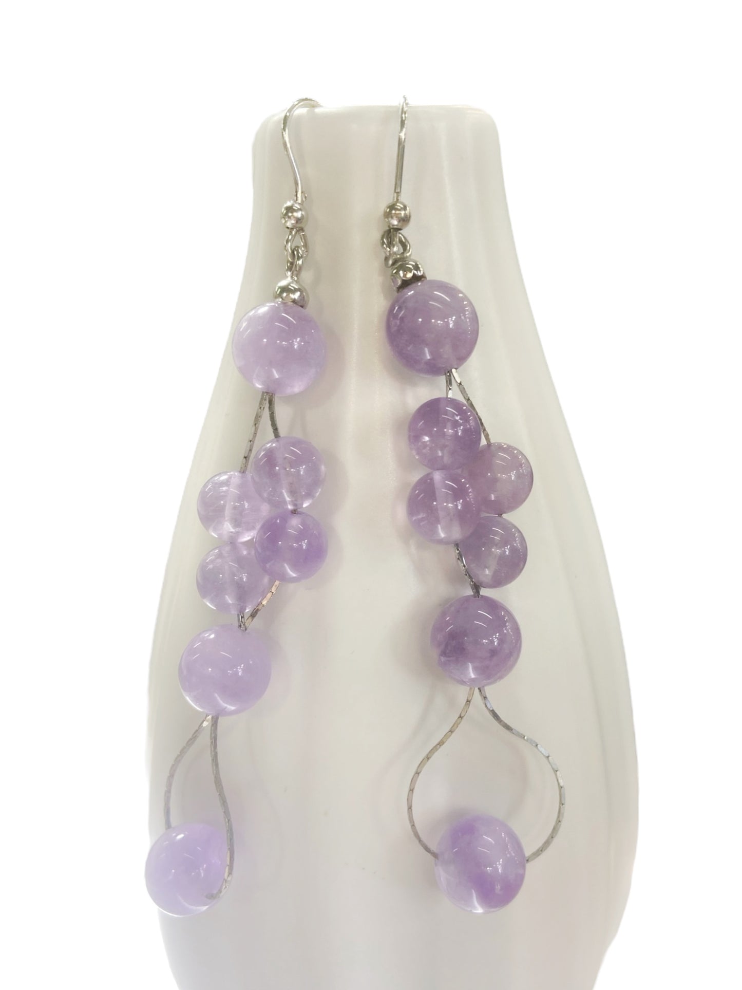 Pendientes de plata 925 y amatista