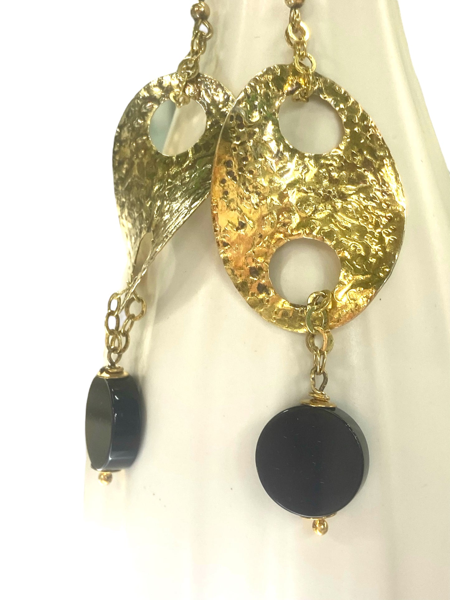 925 silver and onyx earrings