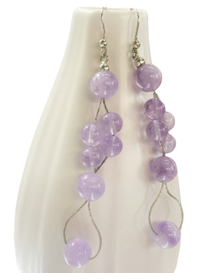 925 silver and amethyst earrings