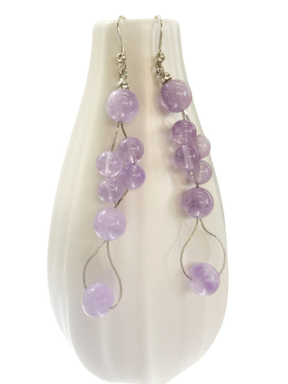 925 silver and amethyst earrings