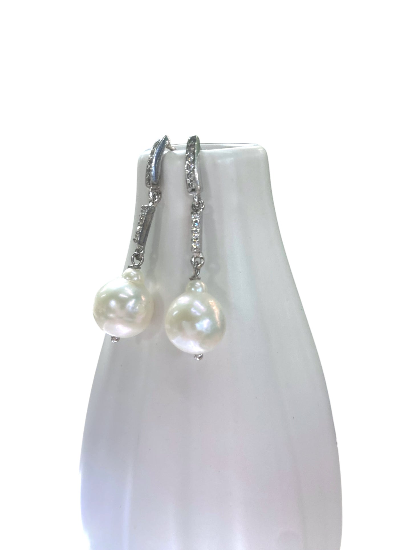 Pendientes en plata 925 y perlas Scaramazze