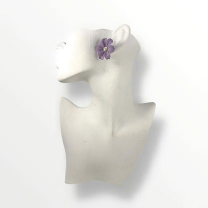 Orecchini a fiore con argento 925 e perle di acqua dolce