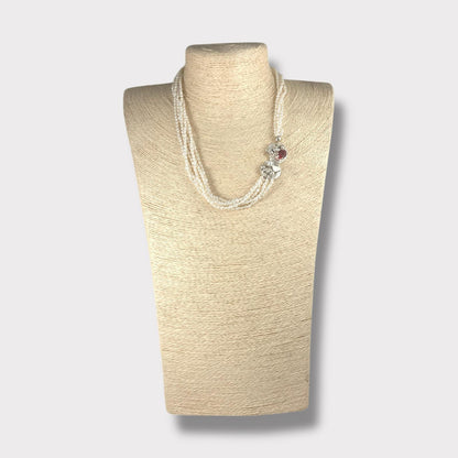Collana con perle di acqua dolce e argento 925